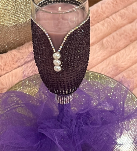 Purple Stones Glass